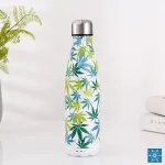 bouteille d'eau design tropical