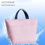 cabas de plage isotherme rose