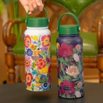 gourde à fleurs design