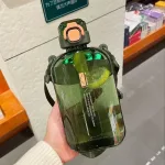 gourde en plastique transparent sans BPA