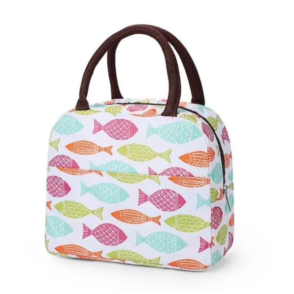 Petit Sac à Main Isotherme a motif Poisson