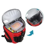 sac à dos de randonnée isotherme rouge et noir