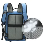 sac à dos isolant bleu avec visibilité accrue