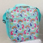 sac à lunch fille imprimé licorne