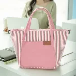 sac à lunch tendance rayures pour femme