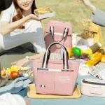 sac à main isotherme rose pour les sorties