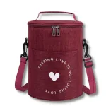sac bordeaux pour repas isotherme