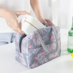 sac isotherme avec motif flamant