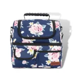 Sac Isotherme Bleu à Fleurs