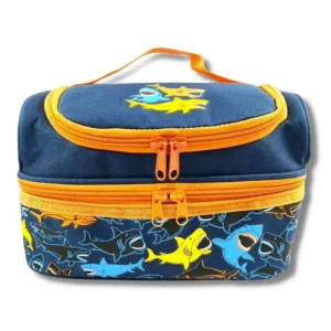 Sac Isotherme Enfant avec 2 Compartiments imprimé Requins