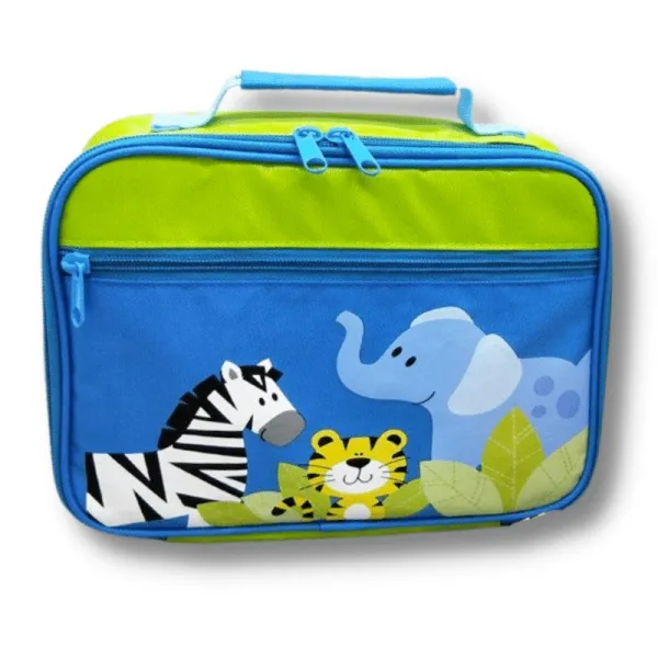 Sac Isotherme Enfant Motif Animaux Eléphant et Zebre