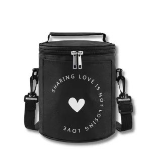 Sac Isotherme Noir Cylindrique