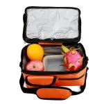 Sac isotherme orange pour déjeuner