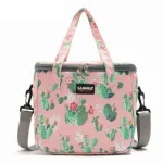 Sac Isotherme Repas 7 Litres Design Vert et Rose