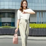 sac isotherme rose avec bandoulière