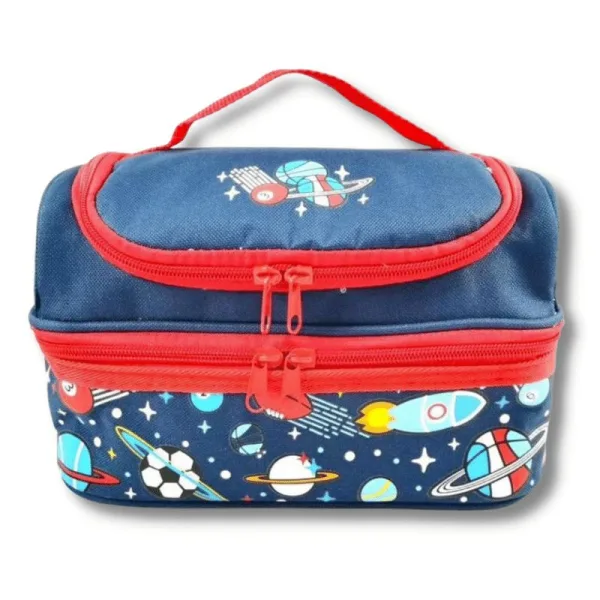Sac Repas Isotherme Enfant 2 Compartiments imprimé Espace