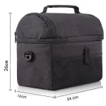 sac repas noir avec isolation thermique