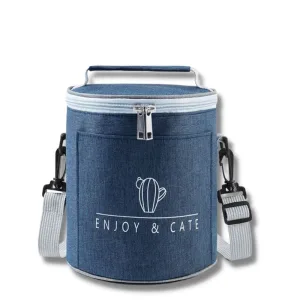 Sac Rond Isotherme Bleu