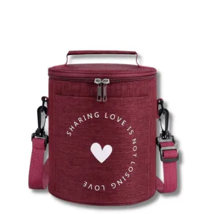 Sac Rond Isotherme Bordeaux