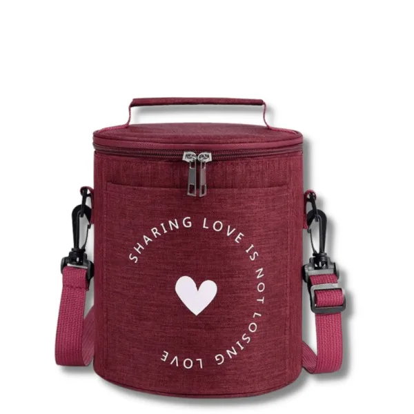 Sac Rond Isotherme Bordeaux