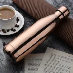 thermos élégant doré