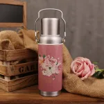 thermos en acier inoxydable ancien