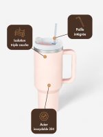 accessoire de sport gourde isotherme avec paille