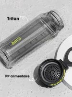 accessoire fitness gourde transparente