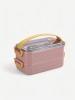 bento en acier inoxydable double niveau