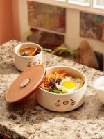 bento enfant chaton en céramique