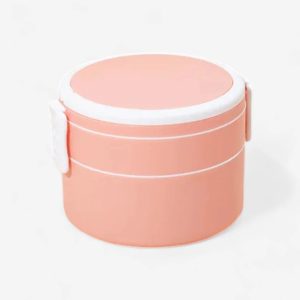 bento rond à double couche de 1400ml
