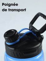 bouteille 2 litres avec paille intégrée