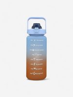 bouteille d'eau MotivationMax 2 litres avec paille