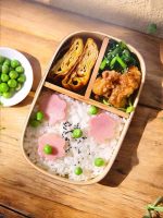 conteneur repas en bois