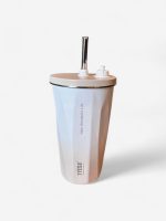gobelet en inox 600ml avec paille