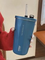 gobelet isotherme inox paille rétractable