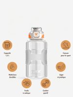 gourde d'hydratation 1,5 L pour sportif