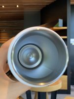 gourde de voyage en inox avec bouchon rabattable