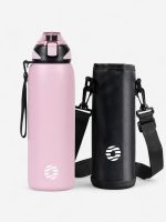 gourde en acier inoxydable avec bouchon sport