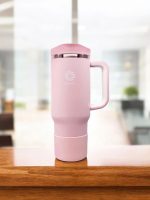 gourde en inox écologique avec paille