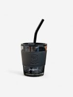 gourde en verre à paille design tasse à café