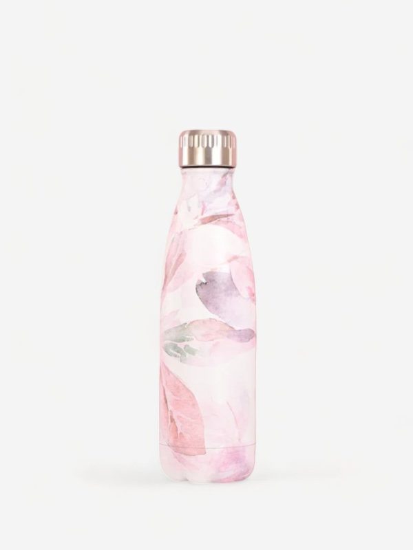 gourde fleurie pétales roses