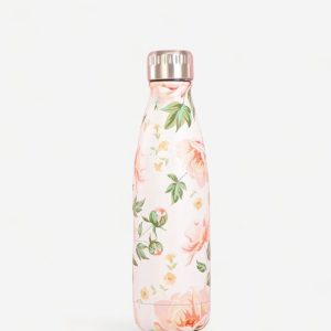 gourde fleurie rose clair