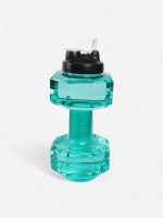 gourde haltère 2600ml transparente