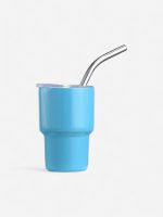 gourde inox 60 ml avec paille