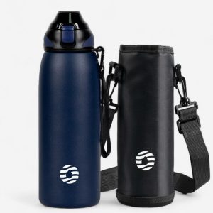gourde inox avec bouchon sport