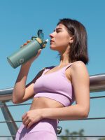 gourde isotherme avec bouchon sport
