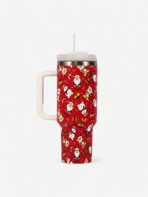 gourde isotherme avec paille édition Noël