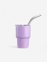 gourde isotherme avec paille miniature en inox