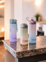gourde réutilisable sans BPA avec paille